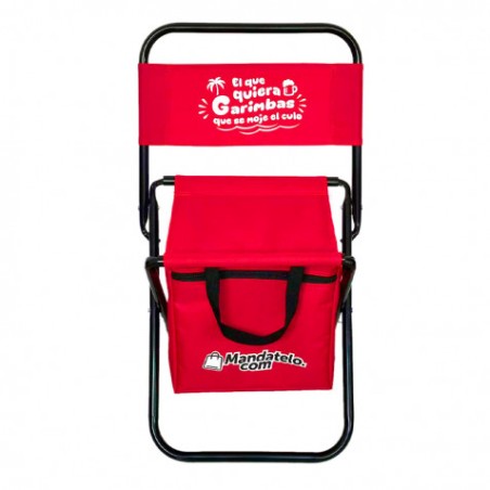 SILLA PLEGABLE DE CAMPING CON NEVERA TÉRMICA SUNGARDEN