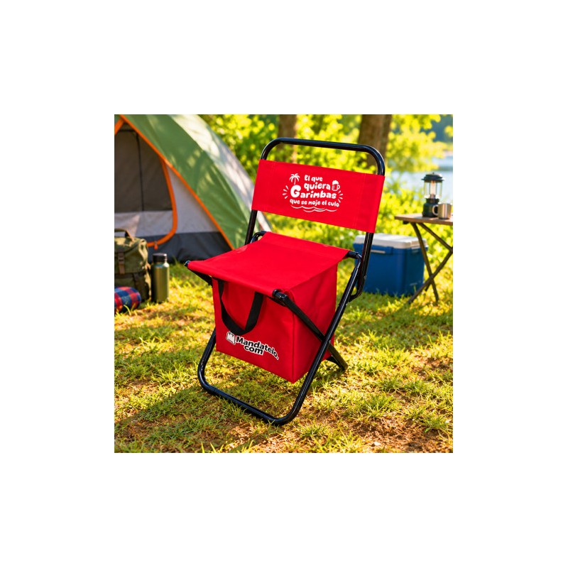 SILLA PLEGABLE DE CAMPING CON NEVERA...