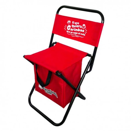 SILLA PLEGABLE DE CAMPING CON NEVERA TÉRMICA SUNGARDEN