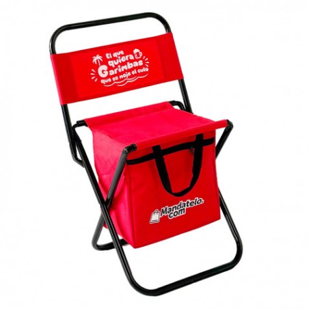 SILLA PLEGABLE DE CAMPING CON NEVERA TÉRMICA SUNGARDEN