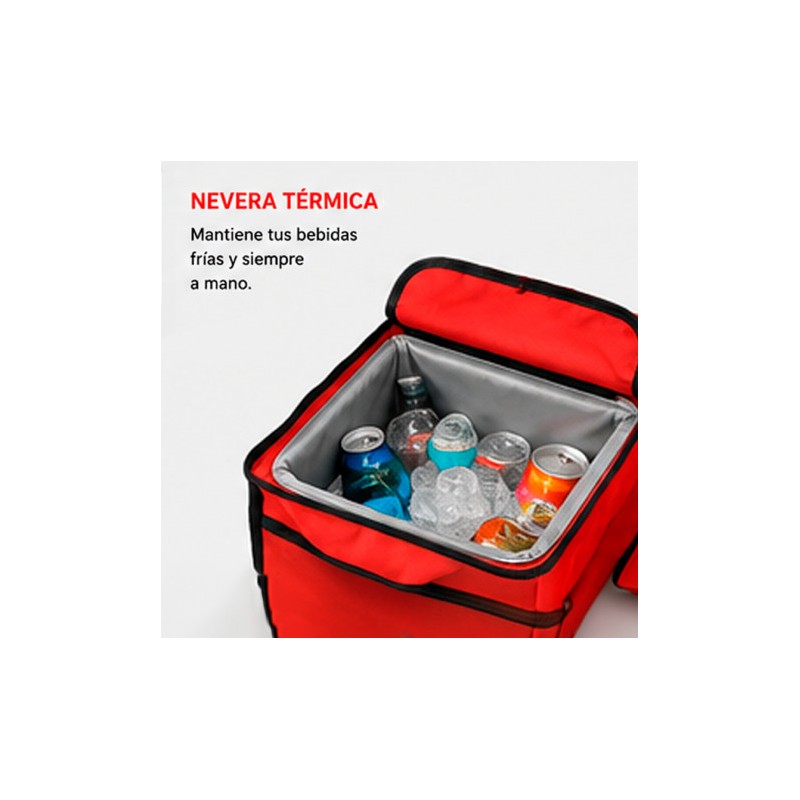 SILLA PLEGABLE DE CAMPING CON NEVERA...