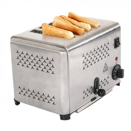 TOSTADORA PROFESIONAL 4 RANURAS 1800W CHEFPRO