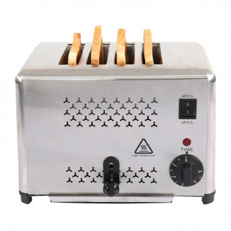TOSTADORA PROFESIONAL 4 RANURAS 1800W CHEFPRO