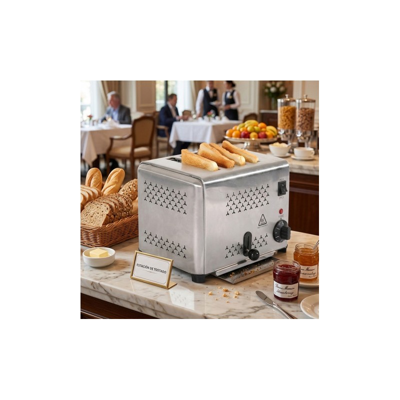 TOSTADORA PROFESIONAL 4 RANURAS 1800W...