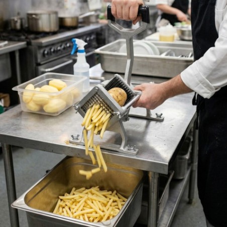 CORTADOR PROFESIONAL DE PATATAS FRITAS CON 3 CUCHILLAS CHEFPRO