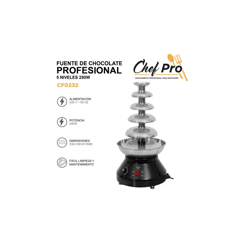 FUENTE DE CHOCOLATE PROFESIONAL 5...