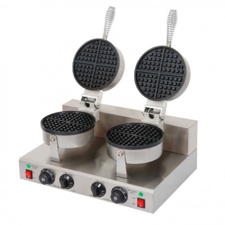 GOFRERA ELÉCTRICA PROFESIONAL DOBLE 2 PLACAS 2.000W CHEFPRO
