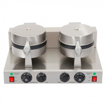GOFRERA ELÉCTRICA PROFESIONAL DOBLE 2 PLACAS 2.000W CHEFPRO