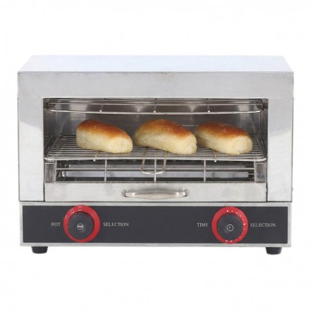 HORNO TOSTADOR ELÉCTRICO PROFESIONAL DE 1 NIVEL 2.000W CHEFPRO
