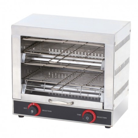 HORNO TOSTADOR ELÉCTRICO PROFESIONAL DE 2 NIVELES 3.000W CHEFPRO