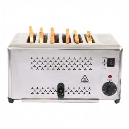 TOSTADORA PROFESIONAL 6 RANURAS 2500W CHEFPRO