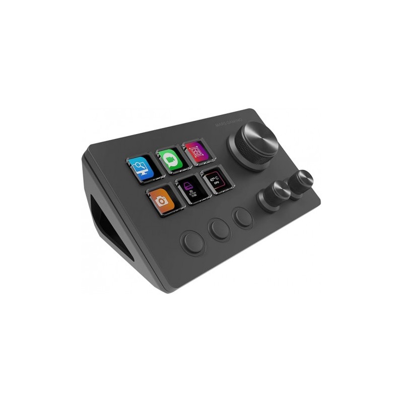 STREAM DECK MARS GAMING MDS-TWO | CONTROL DECK COMPACTO 6 TECLAS