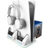 SOPORTE MULTIFUNCION RGB PARA PS5 MARS GAMING MPS5-B2 BLANCO