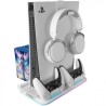 SOPORTE MULTIFUNCION RGB PARA PS5 MARS GAMING MPS5-B2 BLANCO