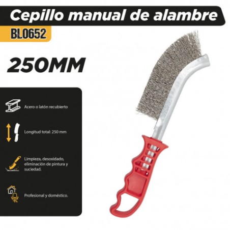 CEPILLO MANUAL DE ALAMBRE 250MM BLIM