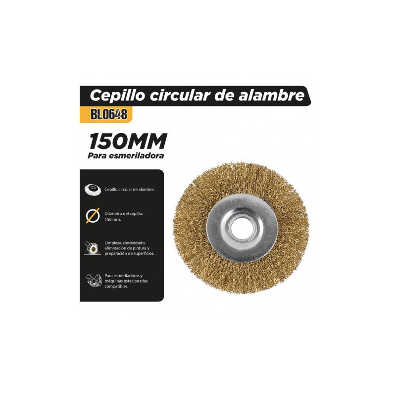 CEPILLO CIRCULAR DE ALAMBRE 150MM...