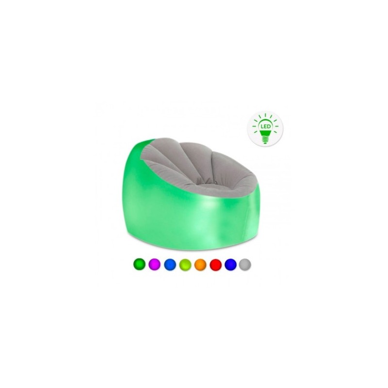 ASIENTO HINCHABLE LED CON MANDO A DISTANCIA |100KG | IP67 | INNOVAGOODS