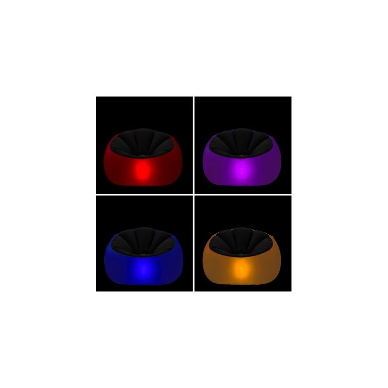 ASIENTO HINCHABLE LED CON MANDO A...
