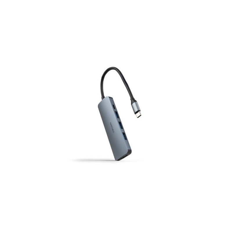 HUB USB-C 5 EN 1 | CONVERSOR USBC 3.1 A 3 X USBA 3.0 + USBC PD 100W + HDMI