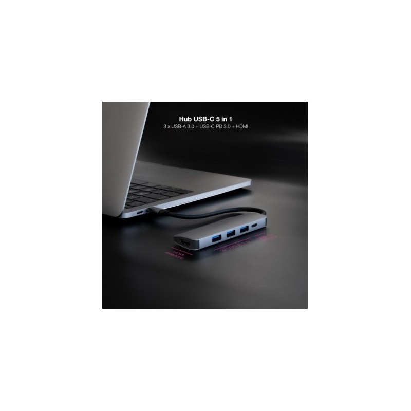 HUB USB-C 5 EN 1 | CONVERSOR USBC 3.1...