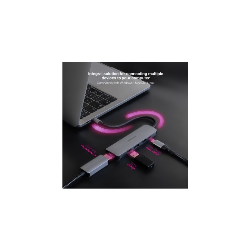 HUB USB-C 5 EN 1 | CONVERSOR USBC 3.1...