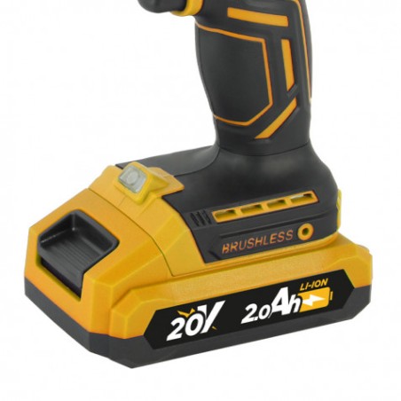 TALADRO ATORNILLADOR PERCUTOR BRUSHLESS 20V 2X2.0AH BLIM