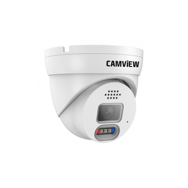 CAMARA IP DOMO 5MP POE CON AI SIRENA, AUDIO, LUCES Y MICRO SD CAMVIEW