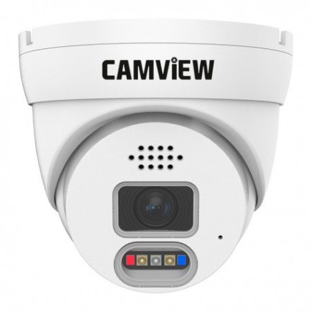 CAMARA IP DOMO 5MP POE CON AI SIRENA, AUDIO, LUCES Y MICRO SD CAMVIEW