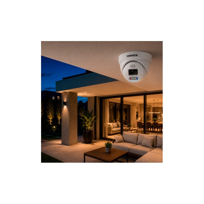 CAMARA IP DOMO 5MP POE CON AI SIRENA,...