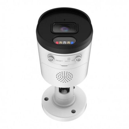 CAMARA IP BULLET 5MP POE CON AI SIRENA, AUDIO, LUCES Y MICRO SD CAMVIEW