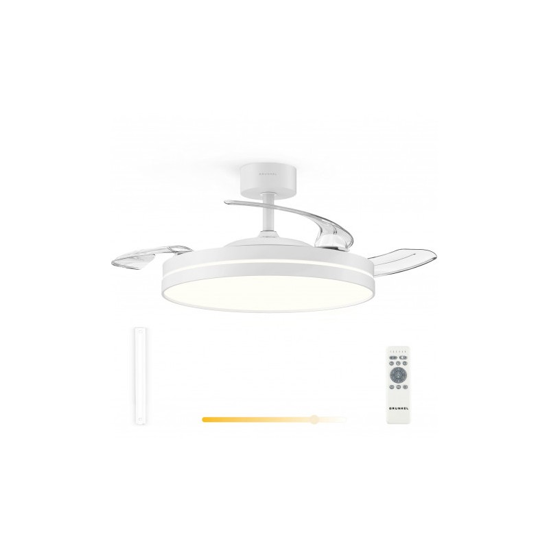 VENTILADOR DE TECHO 42" LED BLANCO...