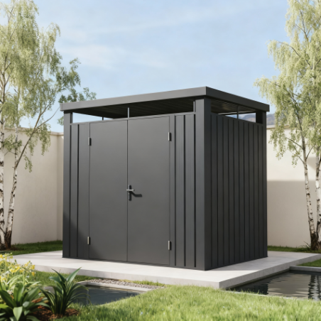 CASETA DE METAL PREMIUM 245X185X227CM (4.5M2) ANTRACITA