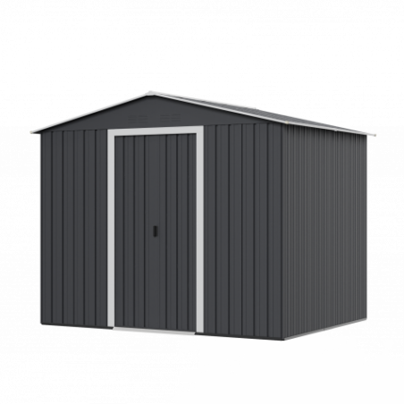 CASETA DE METAL | PUERTAS CORREDERAS 185X245X208CM (4.5M2) ANTRACITA