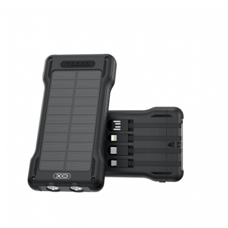 POWERBANK SOLAR 10000MAH 4 EN 1 NEGRO PR290 XO