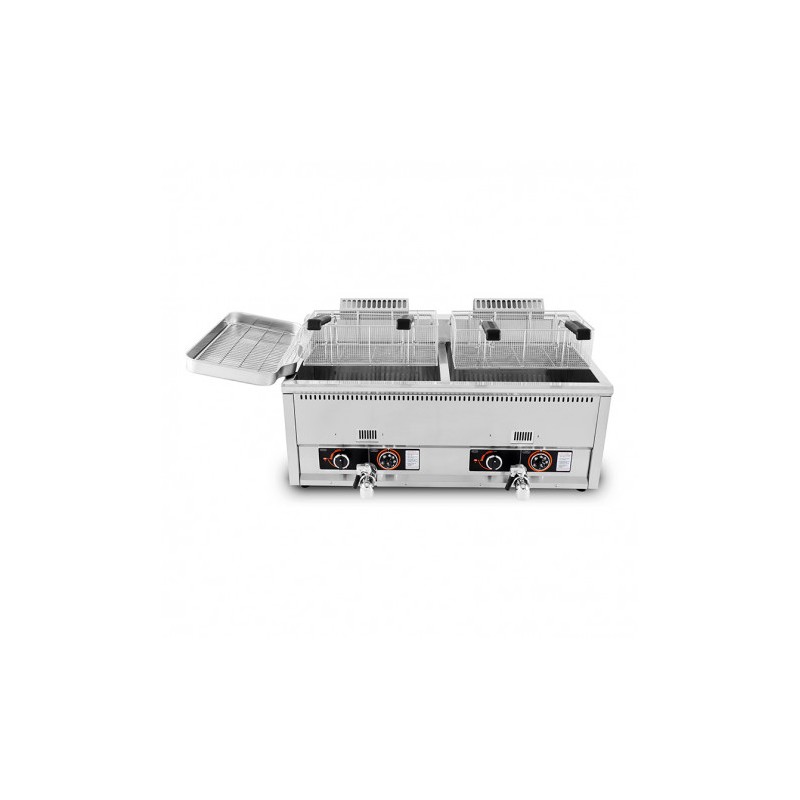 FREIDORA INDUSTRIAL GAS DOBLE 34L...