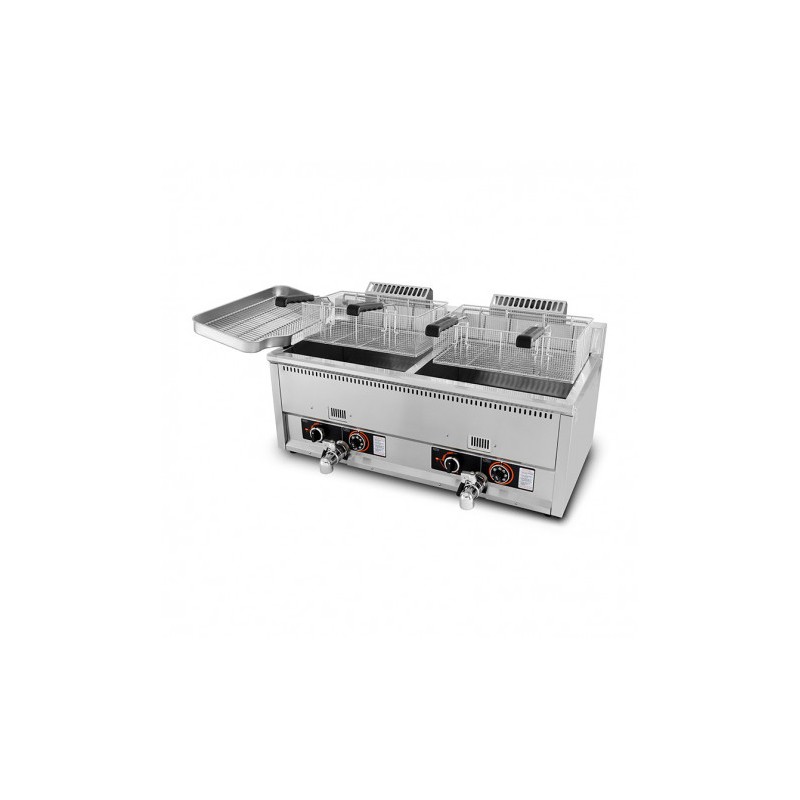 FREIDORA INDUSTRIAL GAS DOBLE 34L...