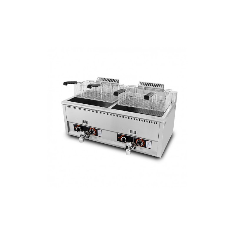 FREIDORA INDUSTRIAL GAS DOBLE 34L...