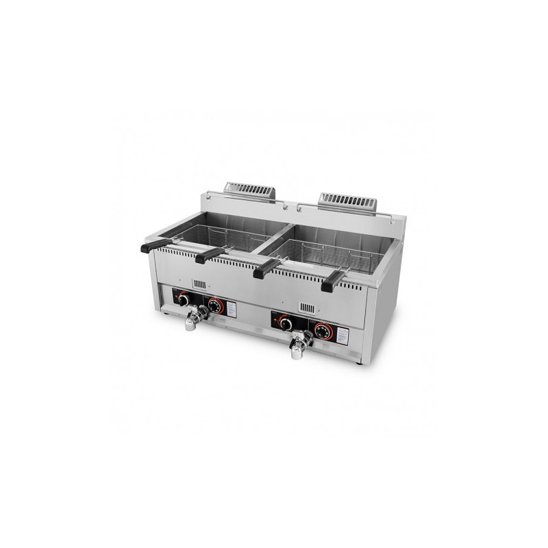 FREIDORA INDUSTRIAL GAS DOBLE 34L...