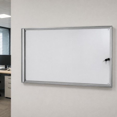 VITRINA ANUNCIOS MURAL CON CERRADURA Y 2 LLAVES 651X930 MM CROMAD