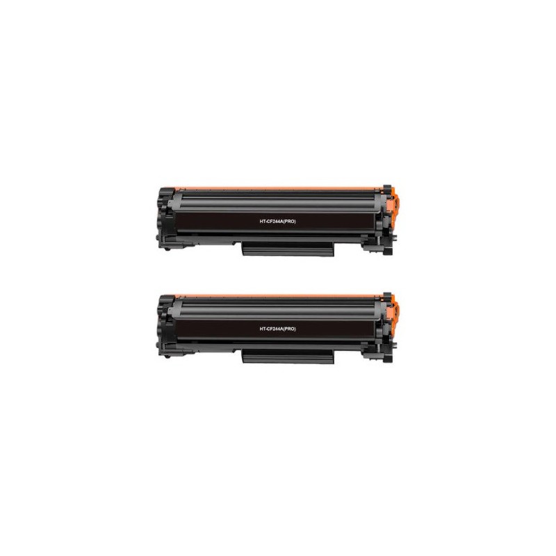 PACK 2 CARTUCHOS DE TONER GENERICOS HP CF244A REEMPLAZA 44A