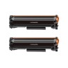 PACK 2 CARTUCHOS DE TONER GENERICOS HP CF244A REEMPLAZA 44A