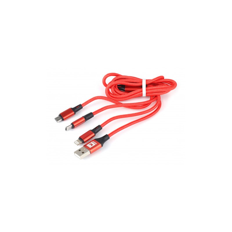 CABLE 3EN1 USBC, USBA, LIGHTNING 1.2M...