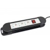 BASE MULTIPLE 3 TOMAS CON INTERRUPTOR MADER