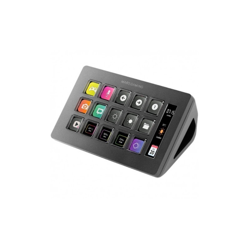 STREAM DECK SLIM MARS GAMING MSD-ONE | 15 TECLAS LCD | NEGRO