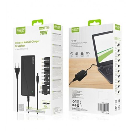 CARGADOR UNIVERSAL CON 10 PUNTAS MAX 90W G-1266 GREEN LYCA