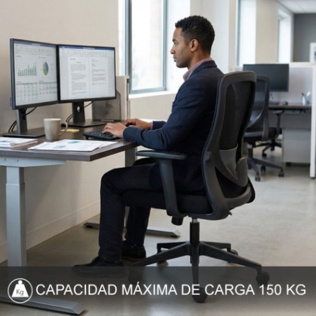 SILLA OFICINA GAMA ACOMODA WORK AIR CROMAD