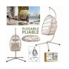 BALANCIN PLEGABLE BEIGE 103X103X197CM
