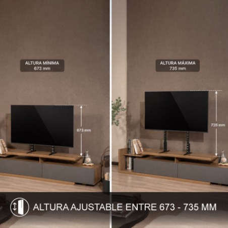 SOPORTE UNIVERSAL DE SOBREMESA PARA TV DE 23" A 75" CROMAD
