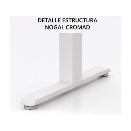 MESA DE OFICINA 160X80X75CM NOGAL CROMAD