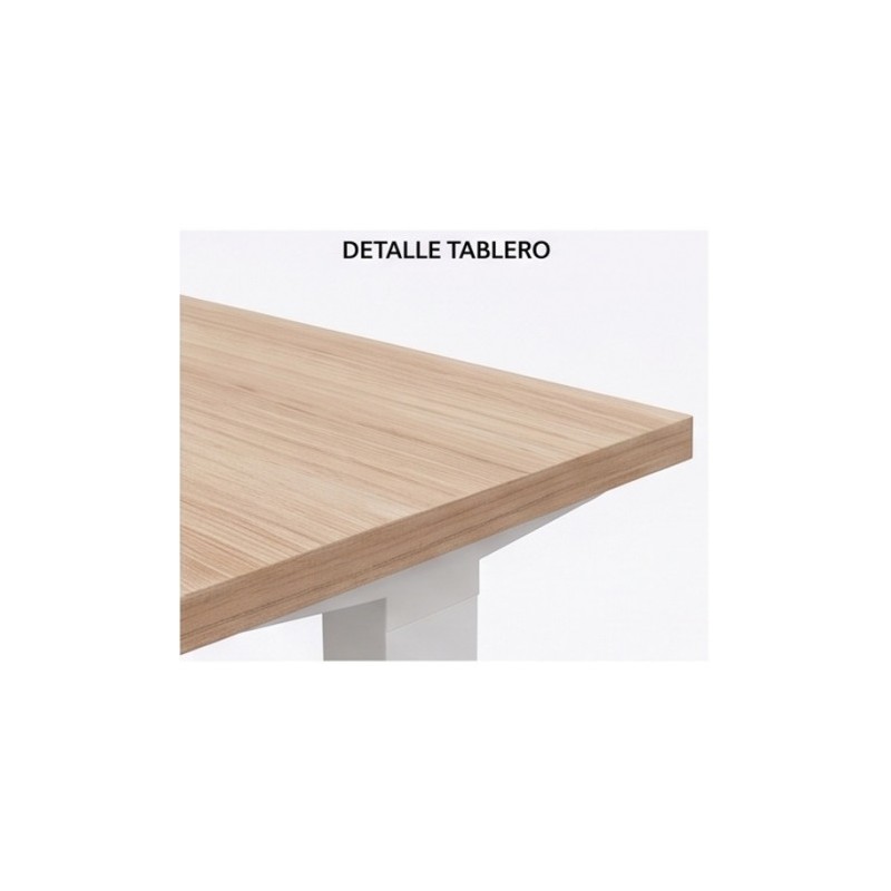 MESA DE OFICINA 160X80X75CM NOGAL CROMAD